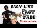 Фаст фейд и дизайнерская укладка с окрашиванием/ fast fade