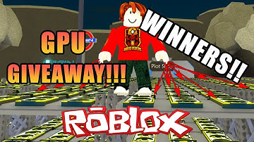 GPU Giveaway Winners!! | ROBLOX Bitcoin Miner BETA