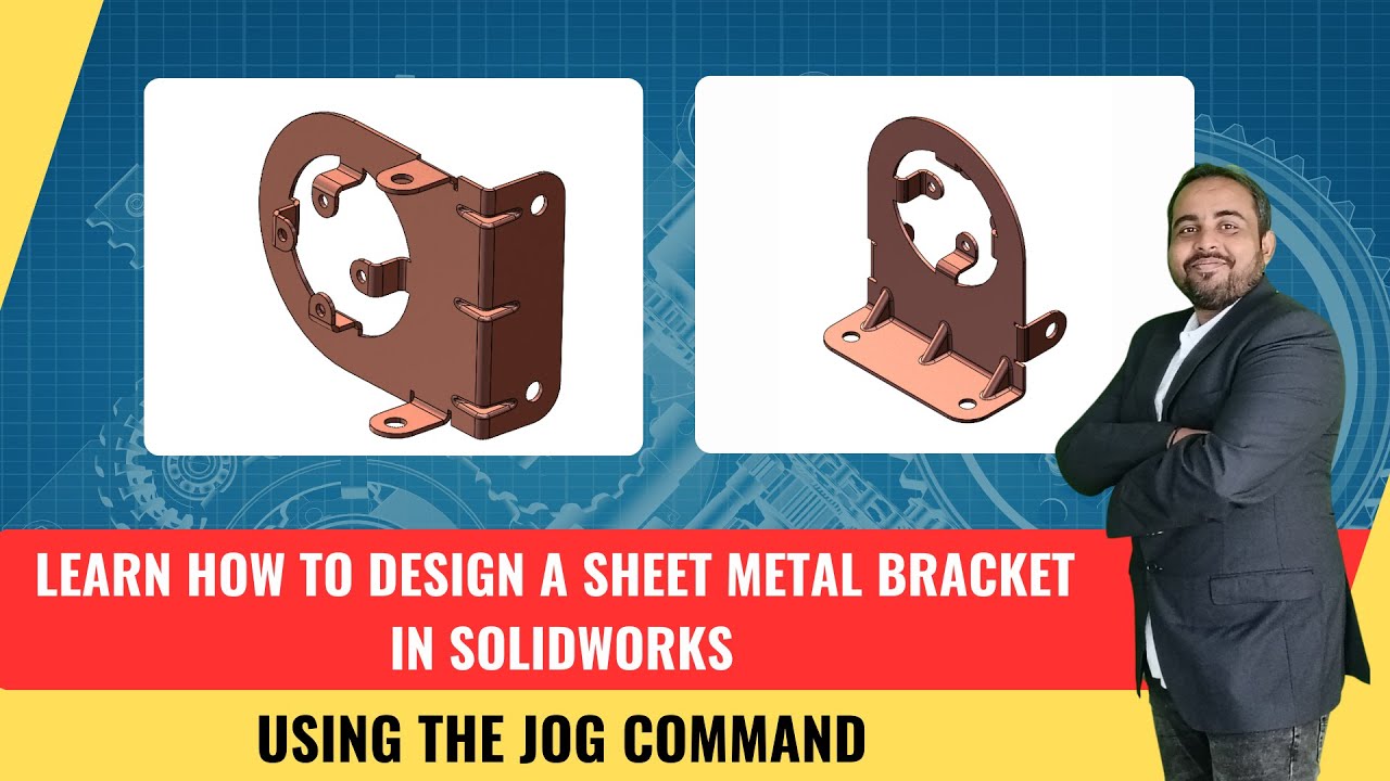 How to Design a Sheet Metal Bracket in SolidWorks Using the Jog Command ...