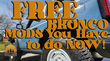 FREE Bronco ForScan Hacks you HAVE to do!