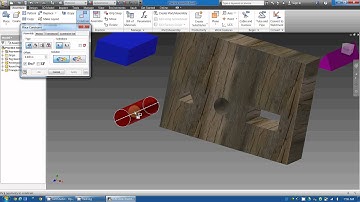 Autodesk Inventor - 12 - Inserting a Cylinder Into a Hole