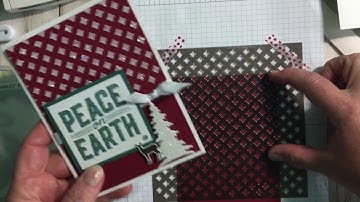 Stampin up embossing paste technique with glitter