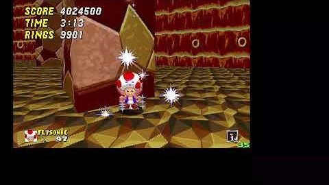 SRB2 v2.2.9 - Hyper (Toad) Flying Sonic in Emerald Isles level pack.