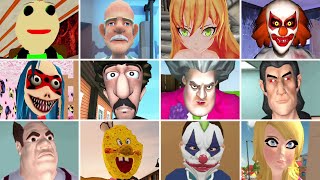 They Caught Me #13 | Scary Baldi 3,Scary Wife 3D,Horror Clown,Grandpa and Granny 3,Scary Robber screenshot 5