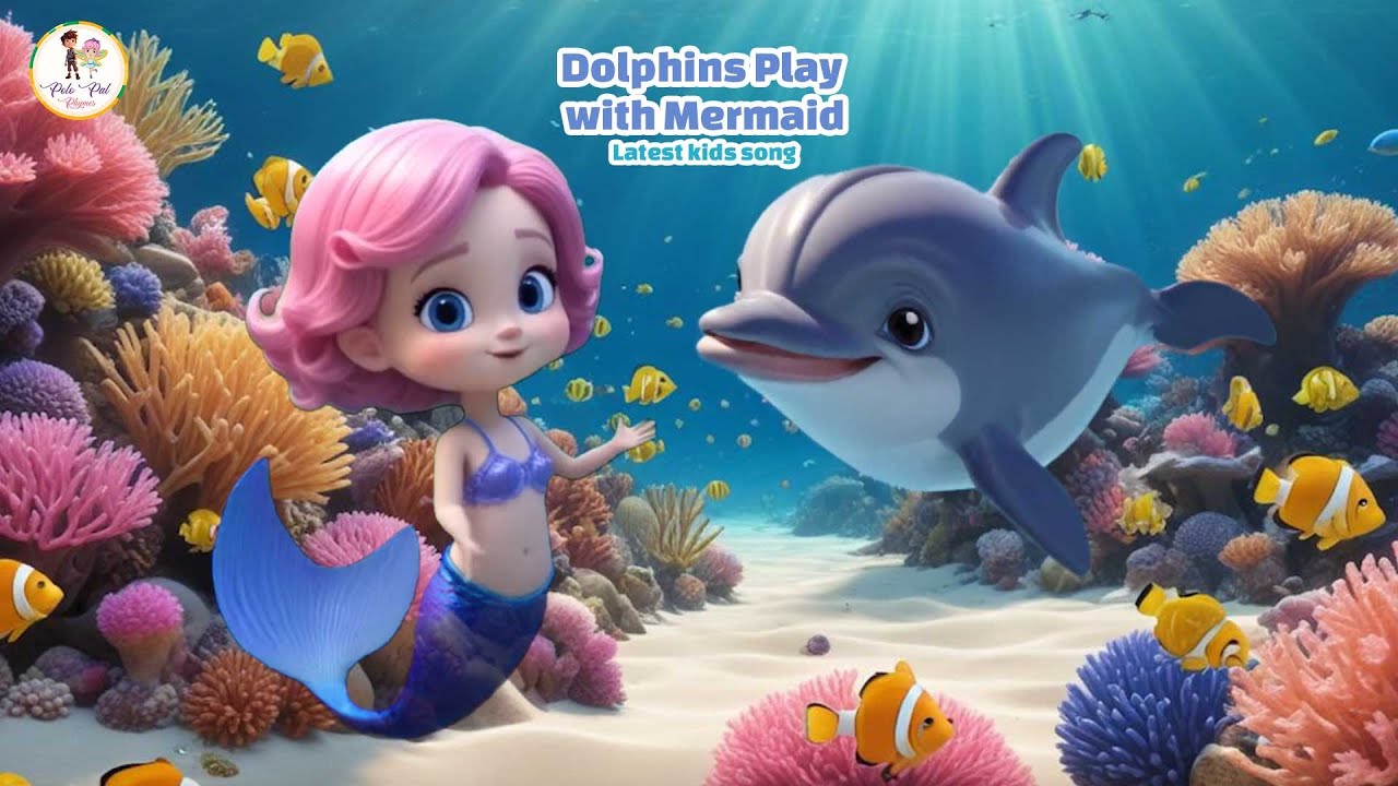🐬 Baby Dolphin Play with Mermaid | Magical Kids Song & Nursery Rhyme ...
