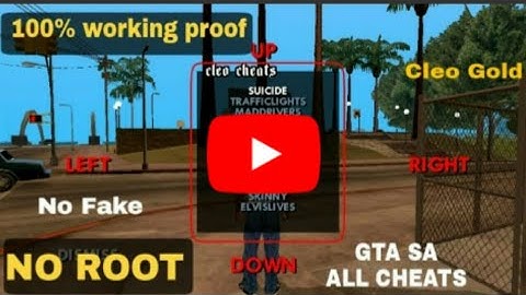Cheats for GTA san andreas no root 100% cleo gold