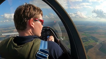 Aerobatic K21 aerotow and aerobatics. Gliding