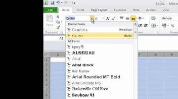 Office 2010, Excel Basics