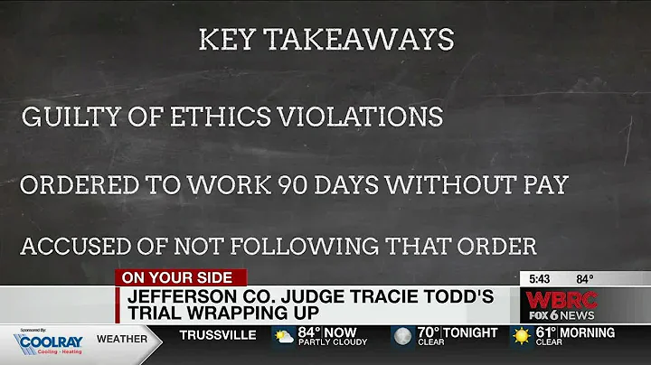 Jefferson County Judge Tracie Todd's trial wrappin...
