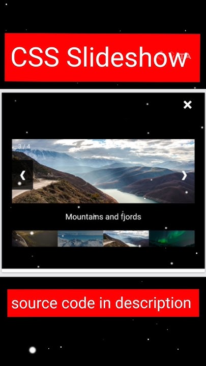 slideshow in css#2024#css#html#javascript#slideshow#sourcecode#carousel ...