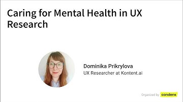 Caring for Mental Health in UX Research - with Dominika Prikrylova