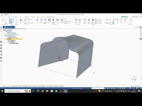 solid edge sheet metal tutorial | solid edge lofted flange