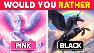 Would You Rather...? BLACK or PINK Edition! 💗🖤 Quiz Shiba by Quiz Shiba 12,849 views 4 weeks ago 16 minutes