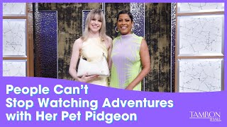 People Can’t Stop Watching Her Adventures with Her Pet Pidgeon