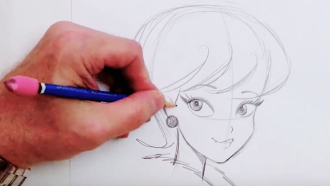 How To Draw a Simple Cartoon (Step by Step) - YouTube