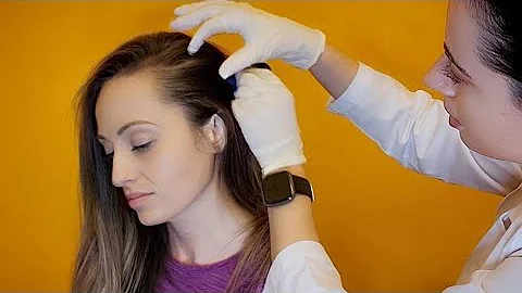 ASMR Real Person Scalp & Hair Check Up, Hair Brushing (Soft Spoken Medical Rp)
