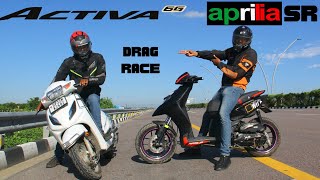 Honda Activa 6G VS Aprilia SR 150 Drag Race