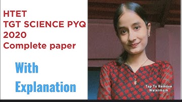 HTET TGT SCIENCE COMPLETE PAPER 2020 #htet2024 #shzclasses#htettgtscience