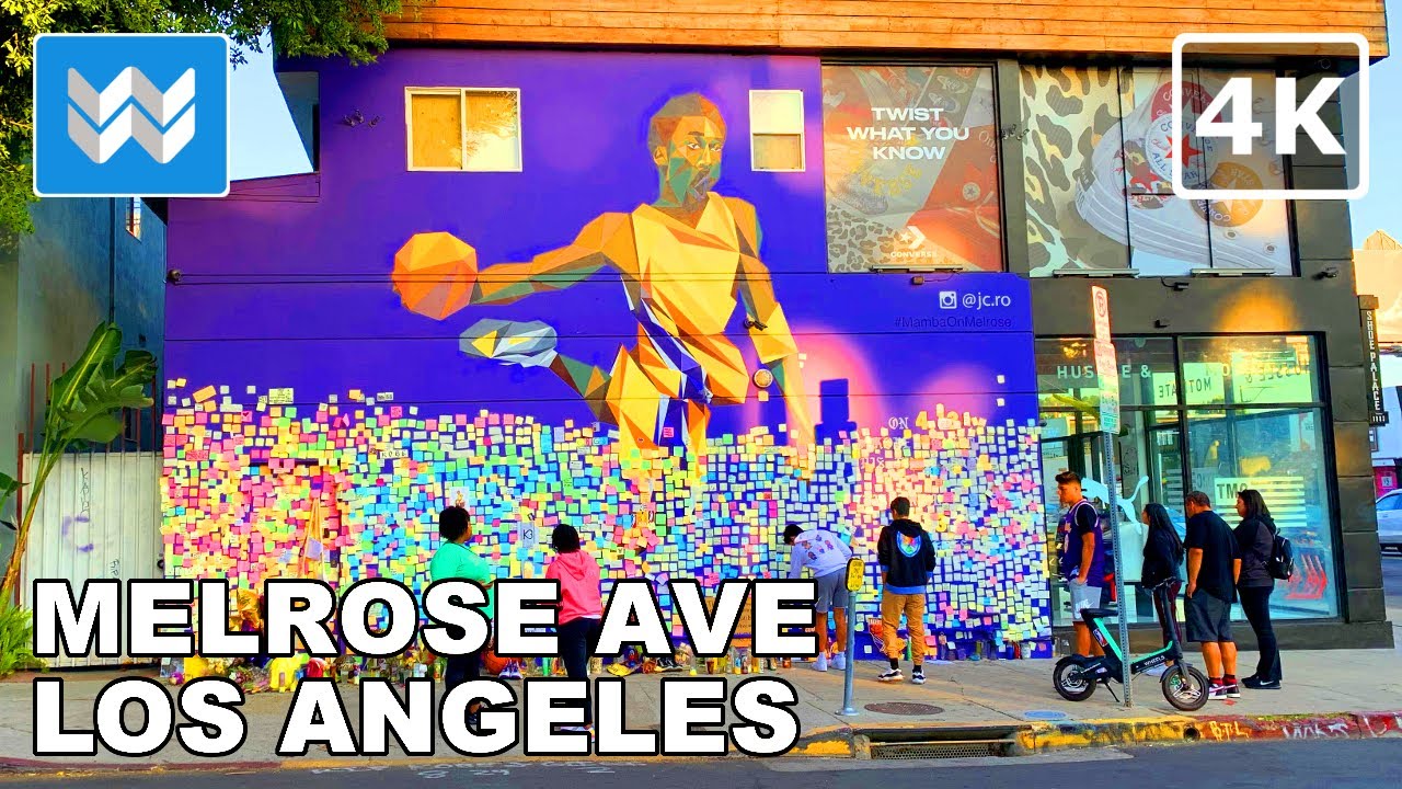 [4K] Melrose Avenue Shopping in Hollywood Los Angeles, California USA