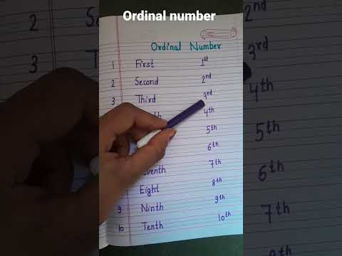 Ordinal Numbers #ordinary