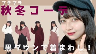 【秋冬コーデ】アウター選び迷ったらコレ！黒ダウンジャケットだけで着回せる１週間プチプラコーデ！