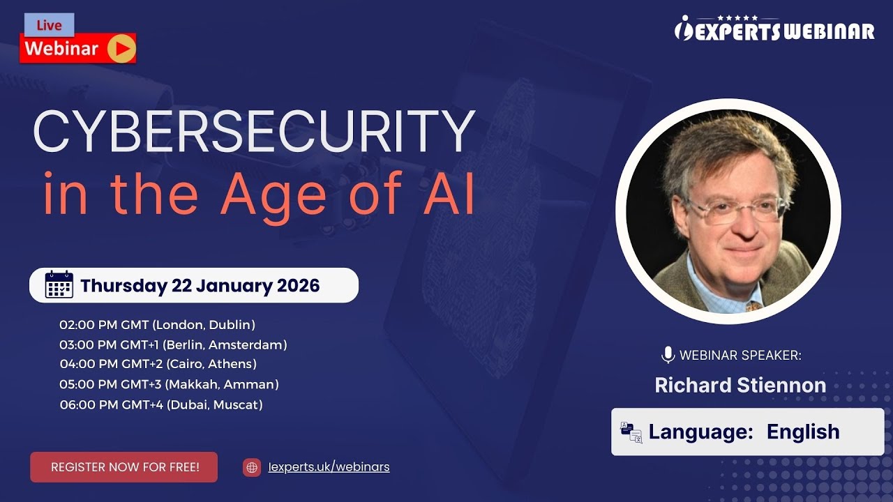iExperts webinar | Cybersecurity in the age of AI - Richard Stiennon