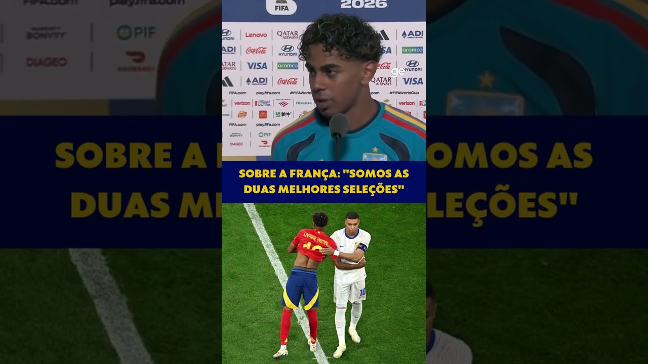 "SOMOS AS DUAS MELHORES SELEÇÕES", DIZ YAMAL | #shorts | Copa do Mundo 2026 | ge.globo