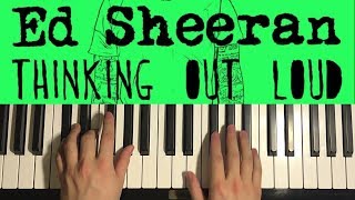 HOW TO PLAY - Ed Sheeran - Thinking Out Loud (Piano Tutorial Lesson) screenshot 2