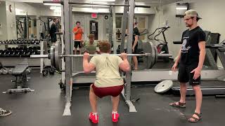255 LBS squat PR