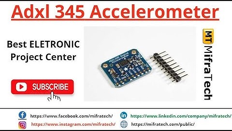 Adxl 345 Accelerometer - Mifratech #automaticsanitizer #bestengineeringprojects#besthardwareprojects