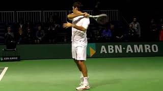 Roger Federer | Practice At Rotterdam 2012