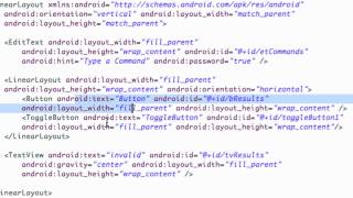 Android Application Development Tutorial   23   XML ToggleButton, WeightSum, and Layout Weight