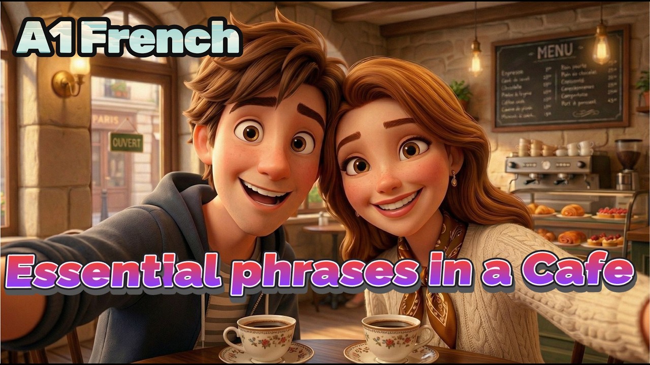 Au Café ☕ | Learn French for Beginners | A1 Level | Real Conversations