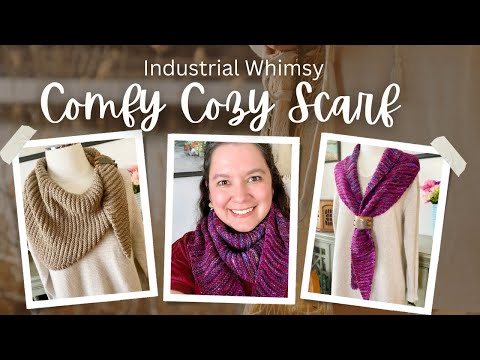 Comfy Cozy Scarf Knitting Pattern Overview Relaxing Beginner