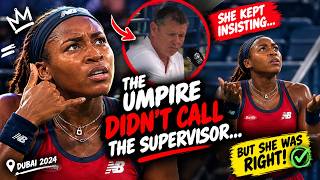 Details COCO GAUFF vs THE UMPIRE 😳🔥 The Dubai Controversy She Was RIGHT About! Update