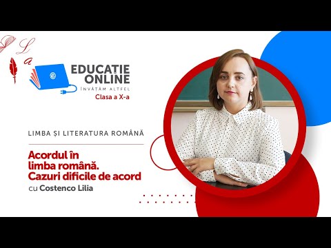 Limba și literatura română, clasa a X-a, Acordul în limba română. Cazuri dificile de acord