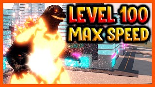 How Fast Is MAX BURNING GODZILLA? - Roblox Kaiju Universe