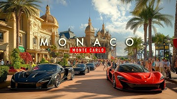 Monte Carlo, MONACO Walking tour 4K60 HDR | European Walking Tours