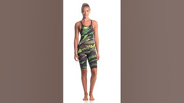 TYR Avictor Prelude Female Open Back Kneeskin Tech Suit Swimsuit | SwimOutlet.com