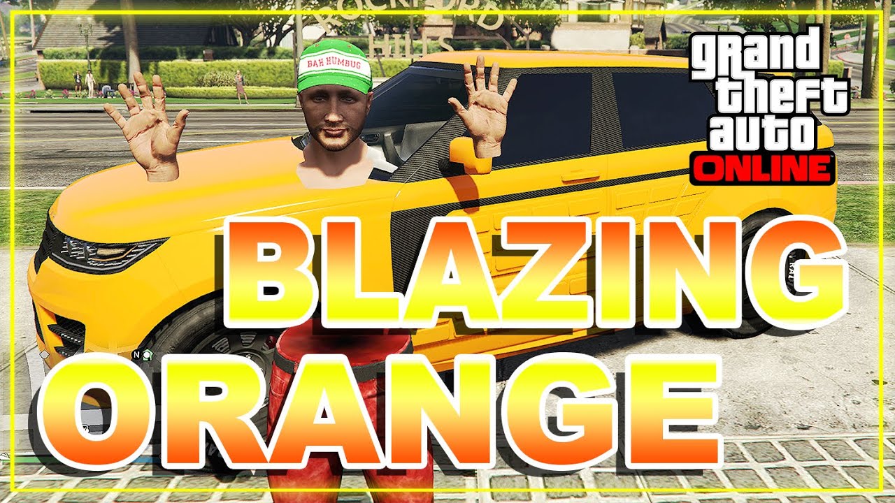 GTA 5 Online BLAZING Orange! Modded Crew Color Paint Job! GTA Online