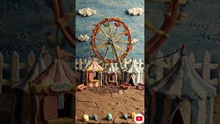 From Soil to Theme Park 🎡 Satisfying Clay Build #shorts