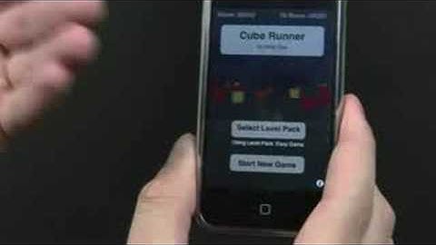 Cube Runner App for iPhone iPod video review`