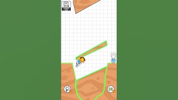 Toilet Puzzle Slice Bridge 2D, best funny game ever played #shorts