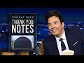 Thank You Notes: Las Vegas Sphere, Bed Bath &amp; Beyond | The Tonight Show Starring Jimmy Fallon