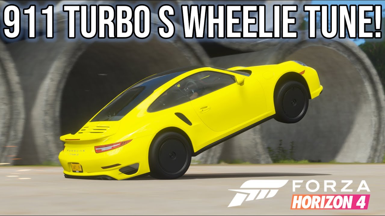 Forza Horizon 4 Wheelie Tune - Porsche 911 Turbo S Wheelie Tune & Setup & Upgrades!