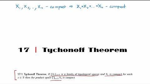 MTH 427/527:  Chapter 17: Tychonoff theorem (part 1/1)