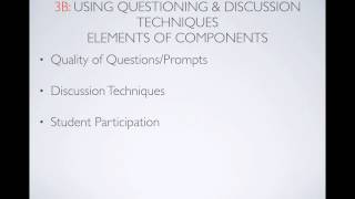 3B Using Questioning and Discussion Techniques Presentation