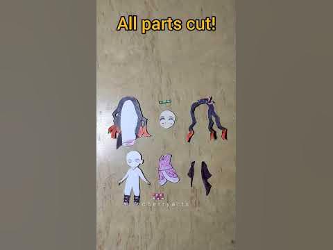 Making a Nezuko Paper Doll #nezuko #kimetsunoyaiba #demonslayer # ...