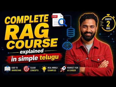 🚀 Complete RAG Course for Beginners (Telugu) | Learn RAG with LangChain in 2 Hours