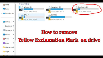 Yellow triangle warning on C Drive, D drive on Windows 11/10 | Yellow Sign on C Drive in Windows 11